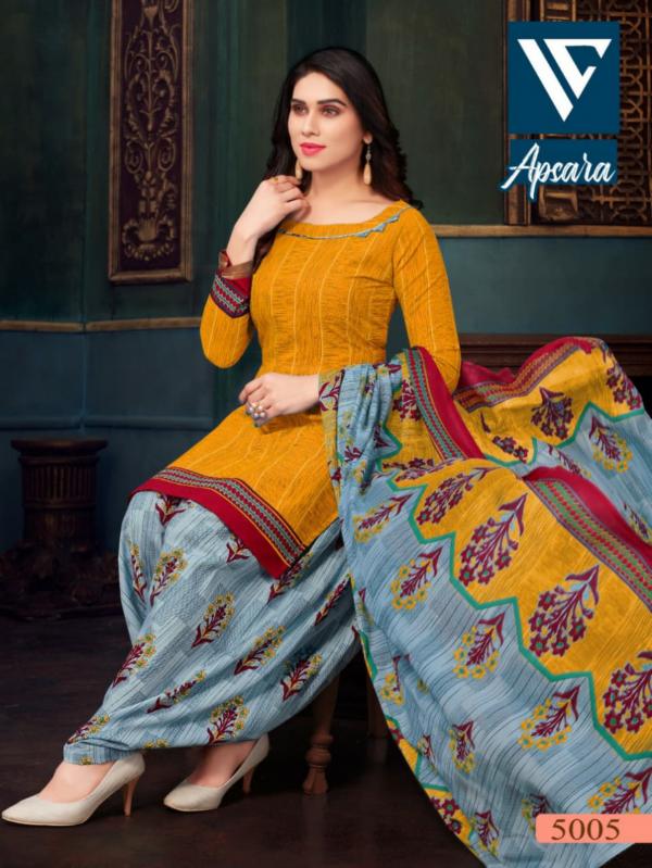 Vandana Apsara Vol 5 Cotton Designer Patiyala Dress Material